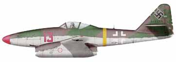 Major heinz Br's Messerschmitt 262, March 19, 1945